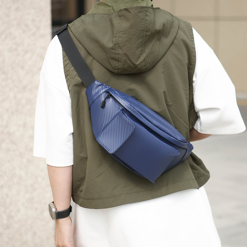 Casual waist bag, sports waist bag, running bag, mobile phone bag, multi-functional bag, large-capacity chest bag, single-shoulder crossbody bag Specification drawing