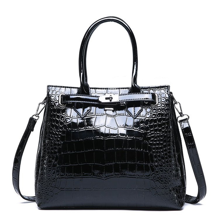 New European and American women's bags, trendy export handbags, crocodile print single-shoulder bags, cross-border crossbody bags, one piece, global shipping Item Picture
