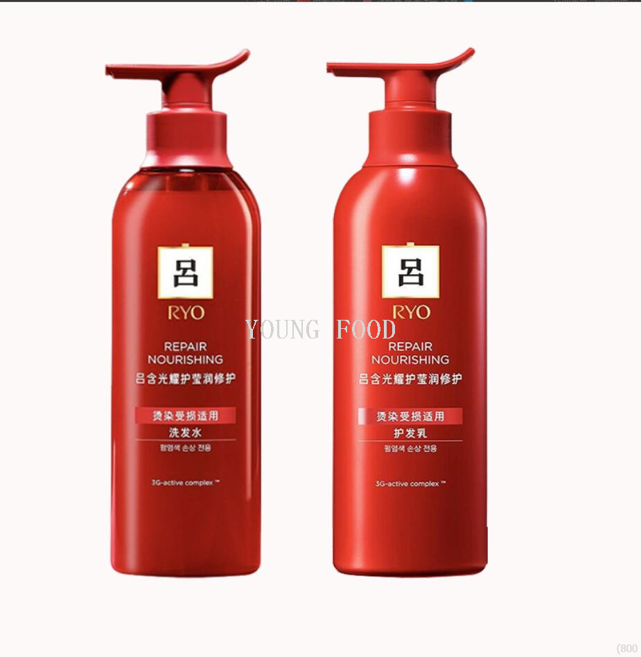 包邮零批！韩国进口爱茉莉红吕含光耀（洗发水+护发素）洗护套装详情7