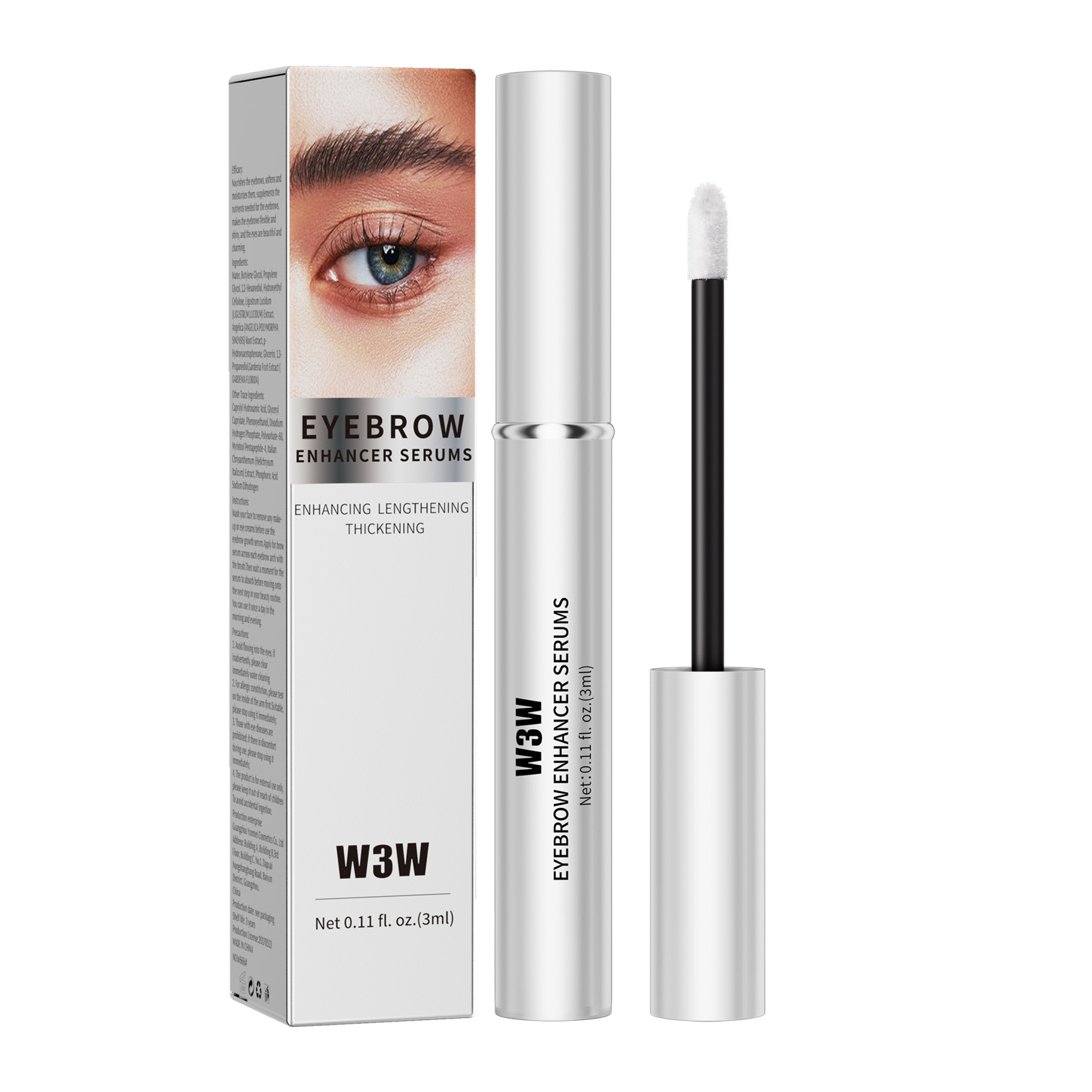 W3W Cross-border Slimming and Thickening Eyebrow Liquid Transparent and Colorless Natural Nourishing Eyebrow Essence Cross-border Makeup Item Picture