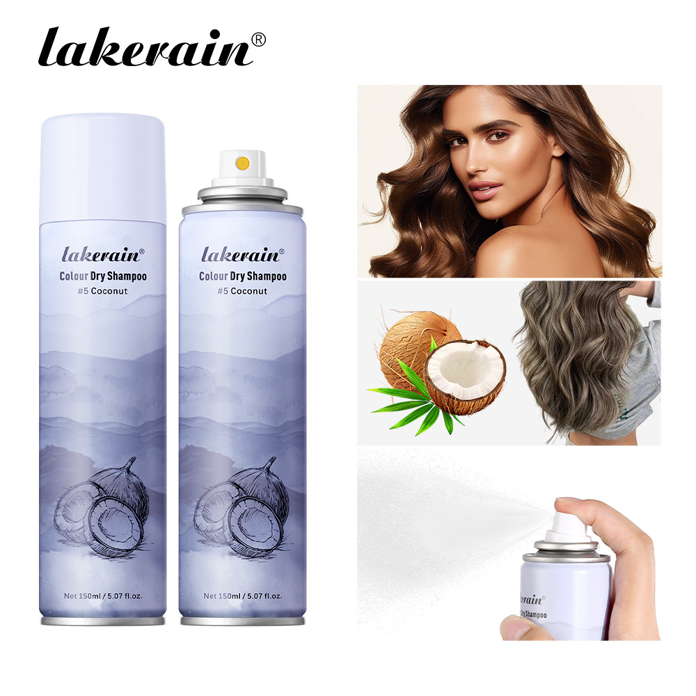 lakerain Dry Hair Spray for natural and fluffy hair styling, no-rinse dry hair spray full figure
