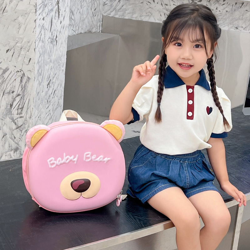 Children's backpacks, parent-child backpacks, kindergarten schoolbags, large-capacity luminous bear schoolbags for students going out Application Scenario