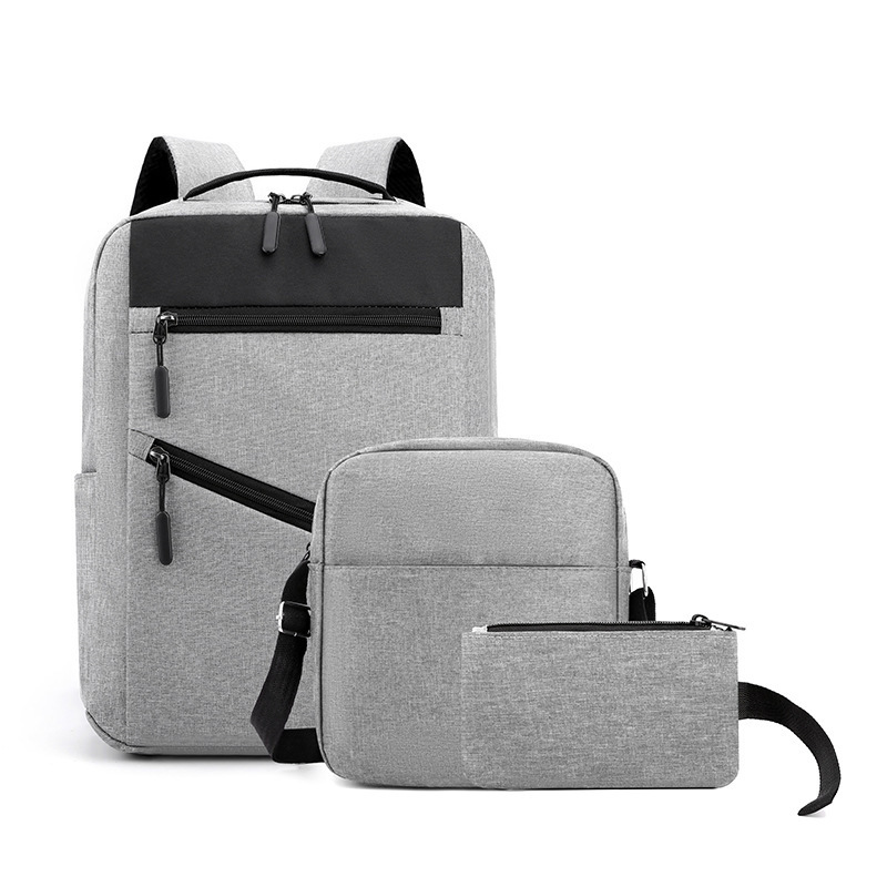 Wholesale of new business backpacks for men, large-capacity USB computer bags, schoolbags, and backpacks for middle school and college students full figure