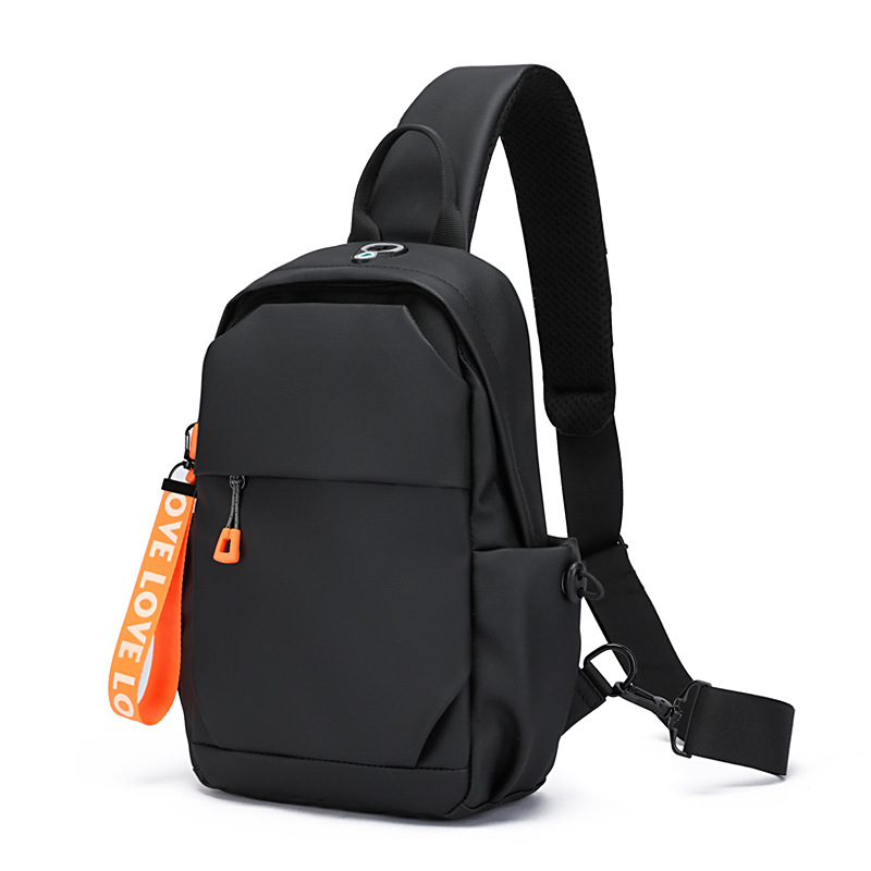 New men's chest bag, crossbody bag, fashionable small bag, cross-border multi-functional waist bag, water-resistant chest bag, outdoor sports Item Picture
