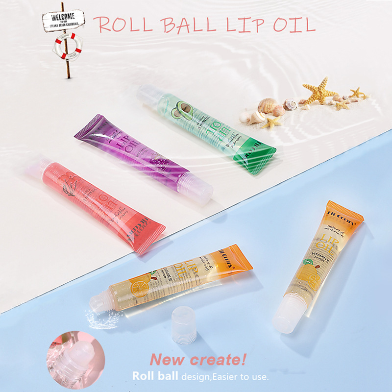 Fit Colors Fruit Roll Lip Gloss, Pearlescent Transparent Water Lip Gloss, Lip Gloss, Lip Gloss and Lip Oil details Picture