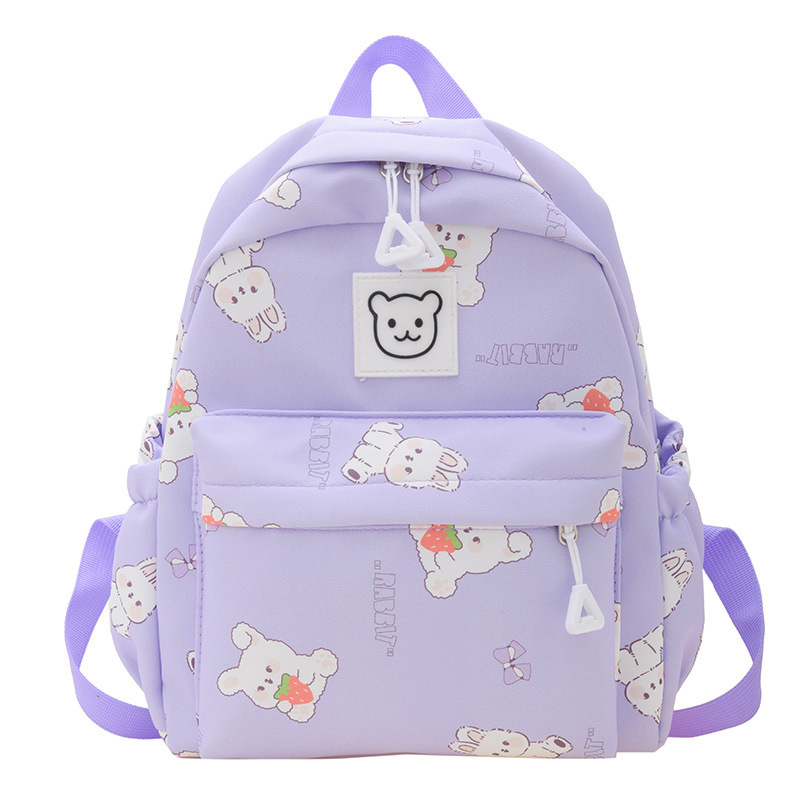 New foreign trade children's backpacks, cute printed kindergarten baby rabbit schoolbags, lightweight back-protecting small backpacks Item Picture
