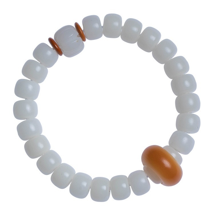 Huai white barrel bead bodhi hand series of men and women money is holding a new Chinese style was playing soft bodhi bracelet collectables - autograph female 157 Item Picture