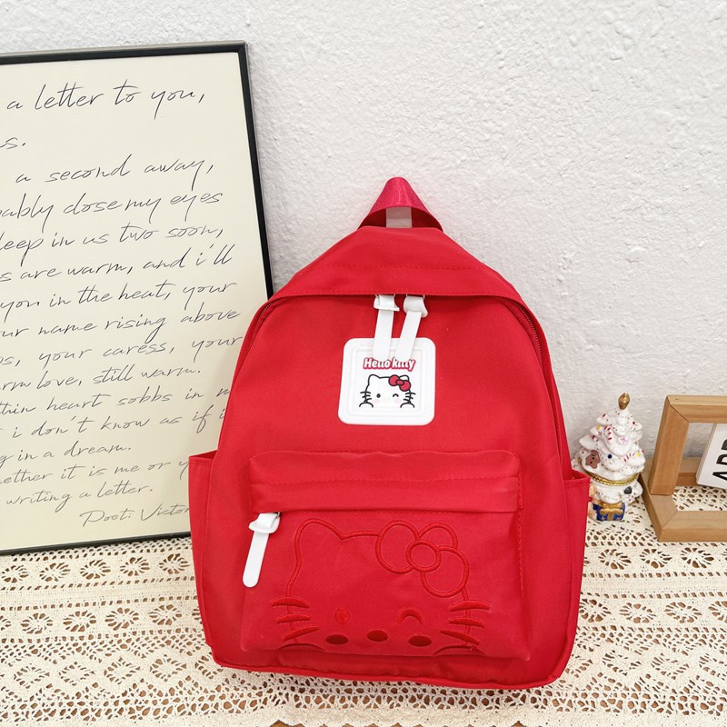 Children's cartoon backpack, thickened nylon, high appearance level embroidery, light and cute kids' backpack, Kulomi small schoolbag Application Scenario