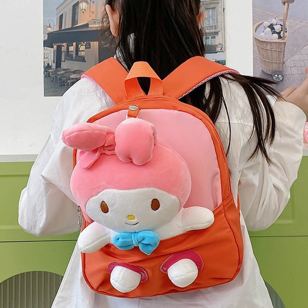 Children's small backpacks for going out, cartoon backpacks for kindergartens, plush toy bags, school bags, birthday gifts for 1-3 years old details Picture