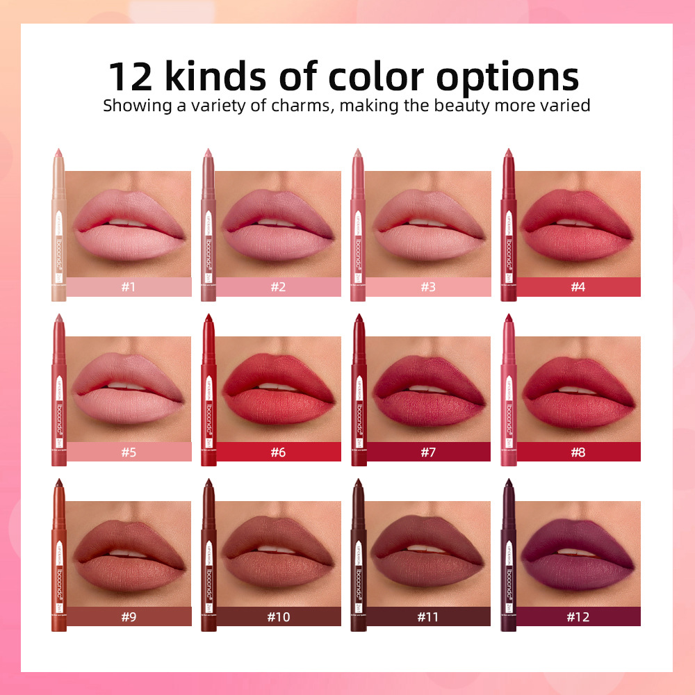ibcccndc two-in-one Lip liner, matte lipstick liner, Rotating Lip liner details Picture