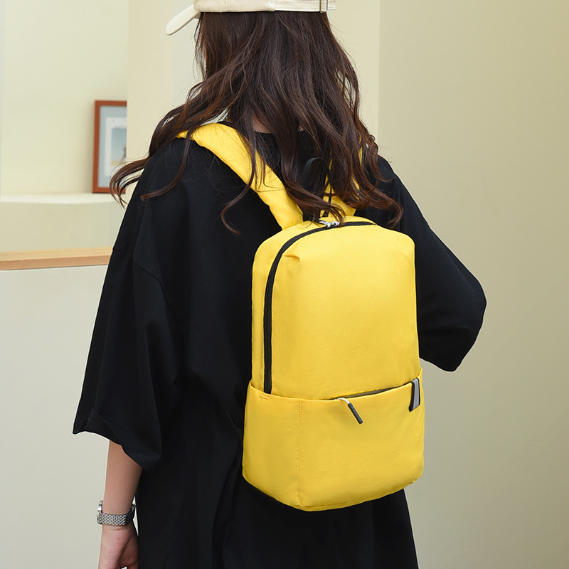 Factory wholesale colorful backpacks that can be printed with logos, trendy schoolbags for junior high school students, and backpacks for college students on campus Specification drawing