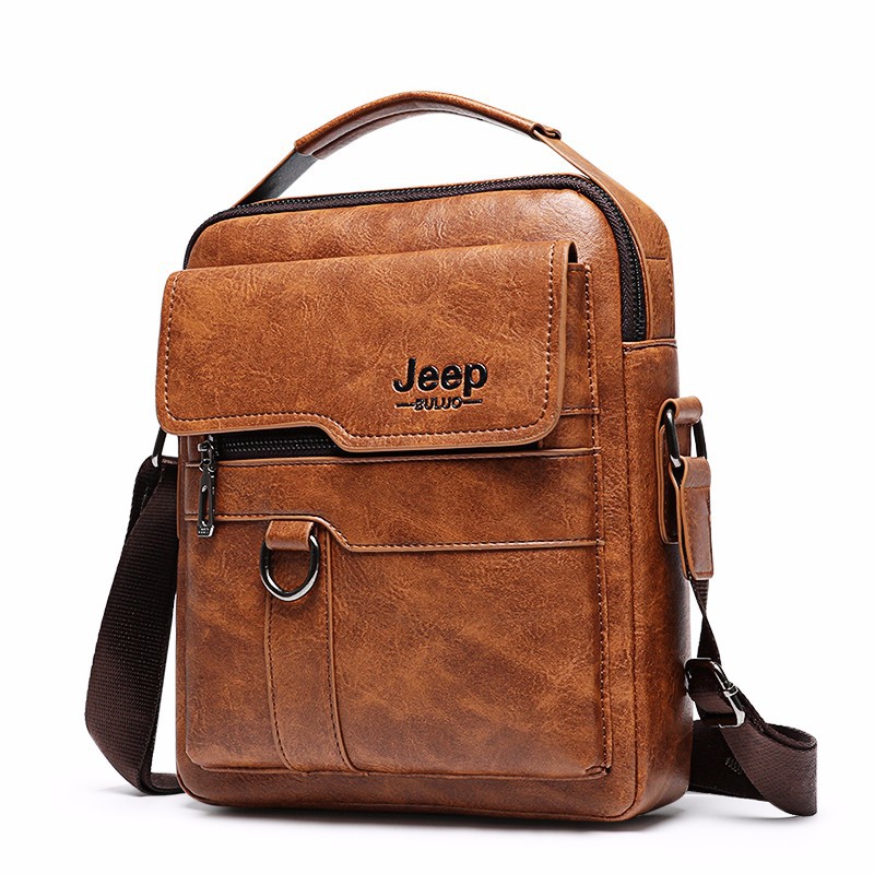 PU Men's JEEP business bag, retro crossbody bag, large-capacity men's bag, single-shoulder bag, casual briefcase, cross-border Application Scenario