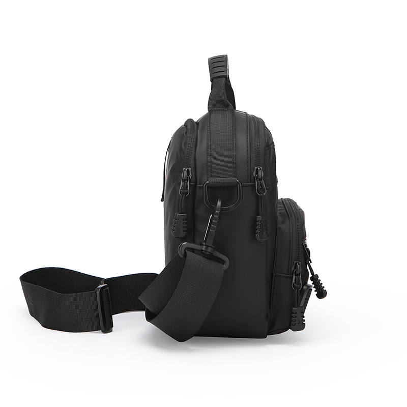 The new men's bag features multiple pockets for outdoor, casual and business use. It is a large-capacity single-shoulder crossbody bag that is fashionable, simple and cross-border Specification drawing