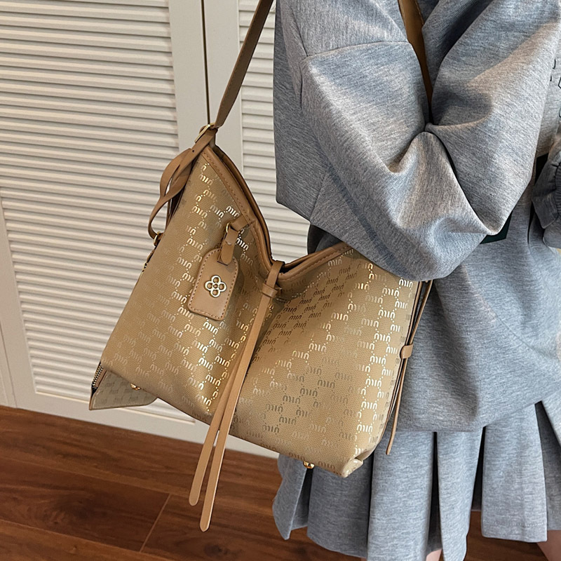 Large-capacity French Tote bag for women 2025 new style, elegant European and American fashionable women's bag, casual shopping and commuting bag Specification drawing