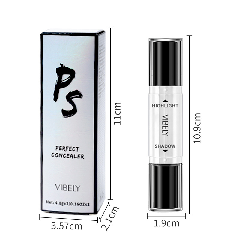 VIBELY Cross-border Makeup 3D Double-Head Contouring Stick Brightening Face Concealer Shadow Stick Contouring Highlight Pen Item Picture