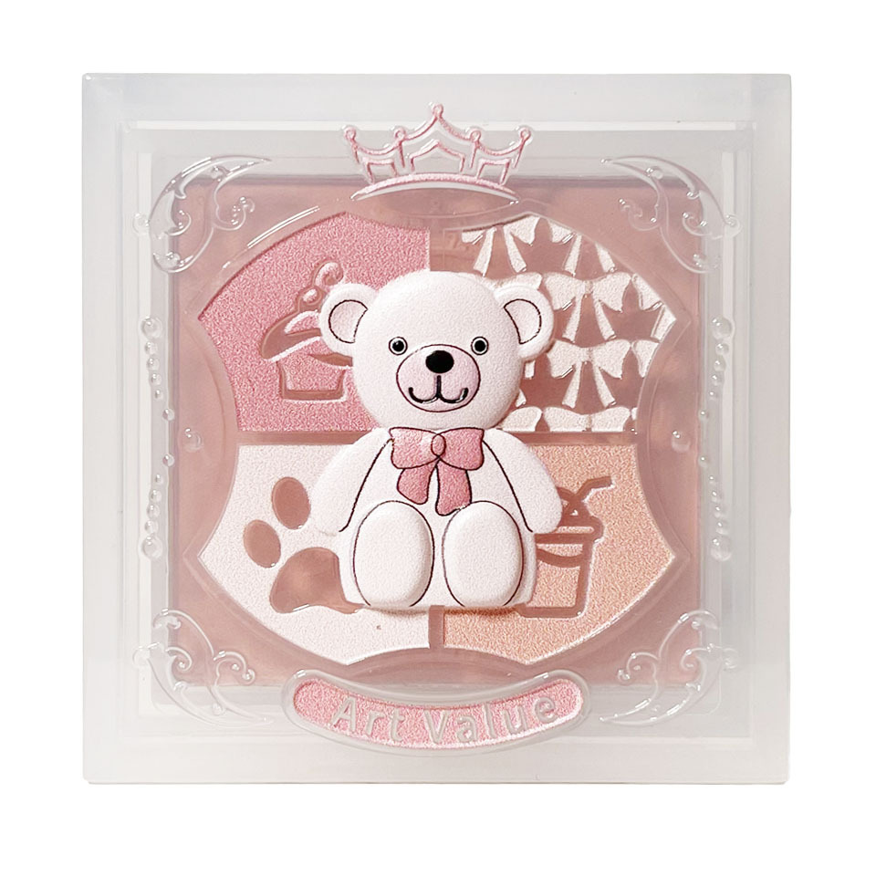 Art Value Bear Knight Monochrome Blush Naturally brightens and smoothens, Fine and sparkling Blush Purple, wholesale at affordable prices Item Picture