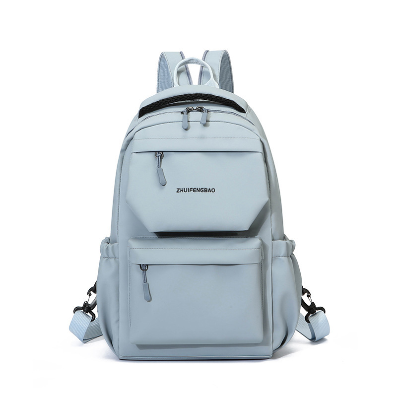 In the spring of 2025, women's backpacks, outdoor sports and travel backpacks, student schoolbags, solid-colored and simple backpacks, a trend Item Picture