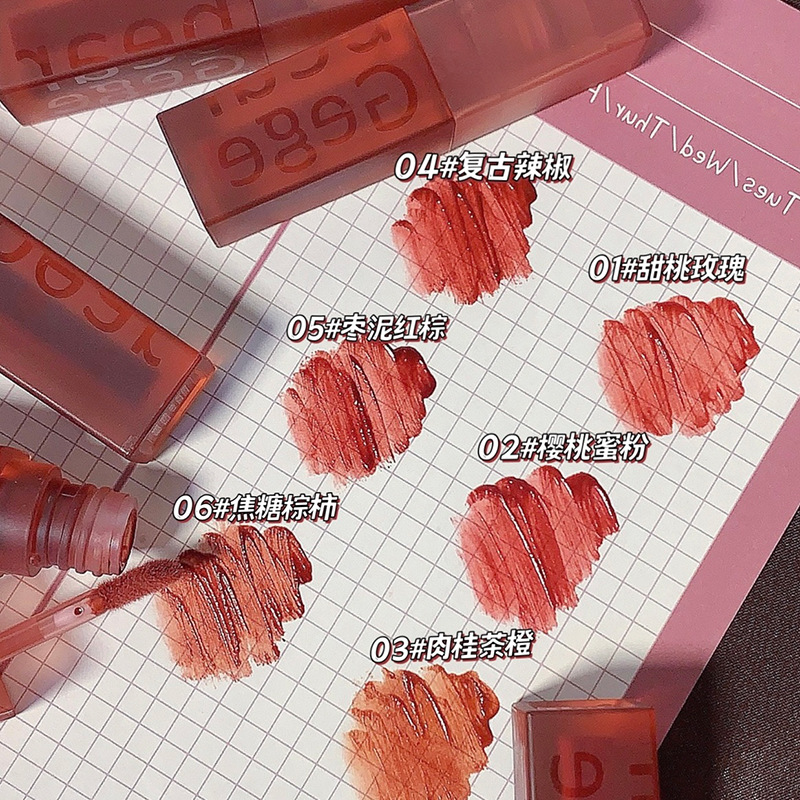 Gege bear Velvet Lip Gloss Matte Velvet for Autumn and winter, affordable domestic lipstick lip gloss for students Application Scenario