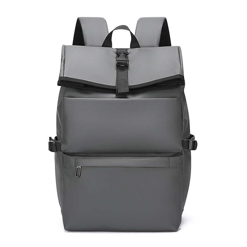 Large-capacity men's high-end backpack, simple and casual student multi-functional schoolbag, business large-capacity computer backpack Item Picture