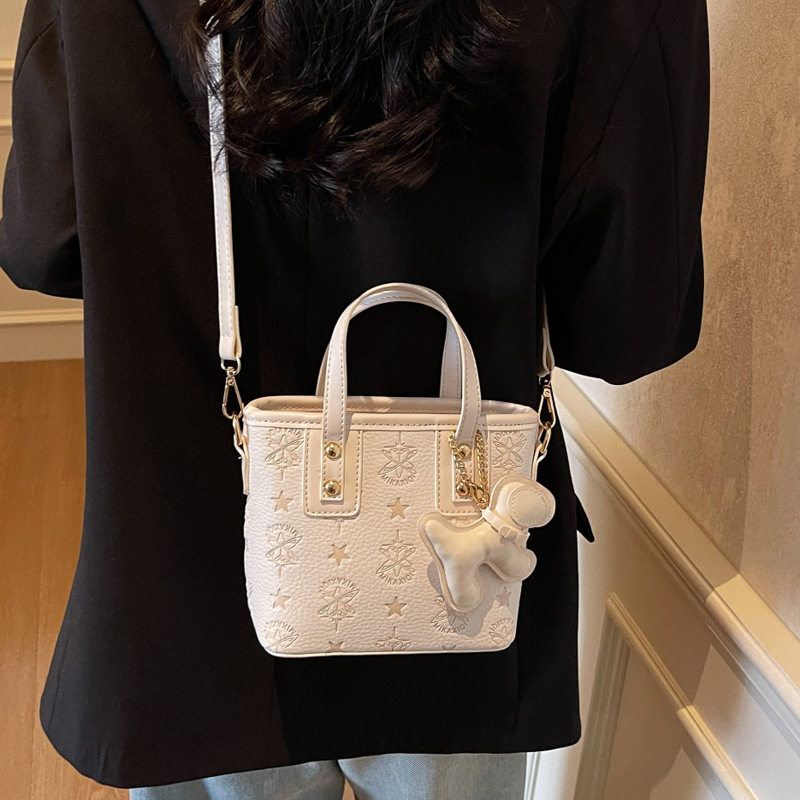 French niche fashion handbag for women, 2025 new high-end and stylish crossbody bag, casual and versatile bucket bag Specification drawing