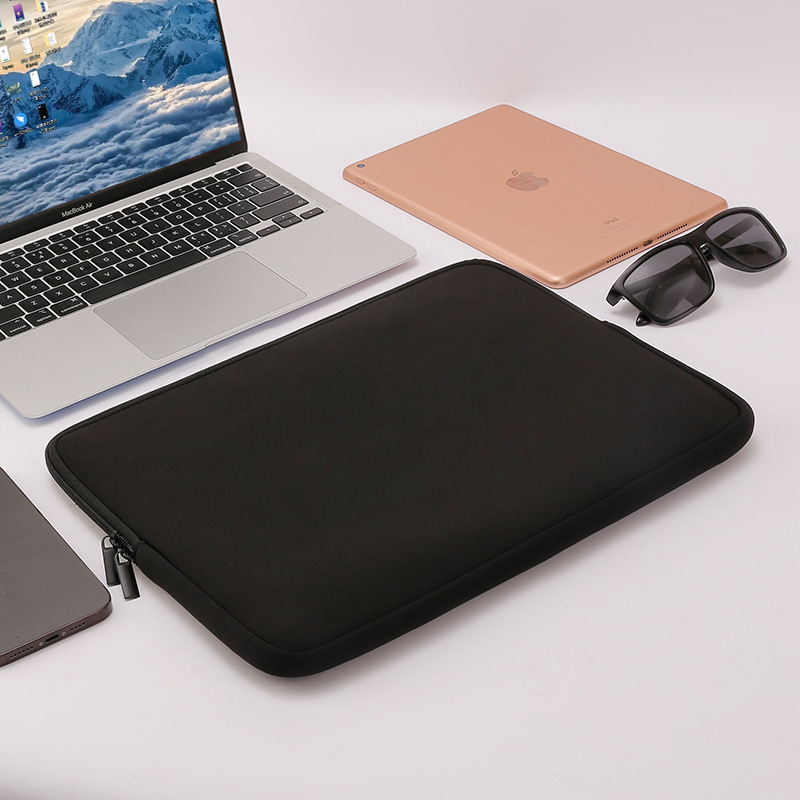 Foam thickened notebook bag, suitable for Apple tablet case, Huawei, Xiaomi and Lenovo 14-inch computer inner liner bag Specification drawing