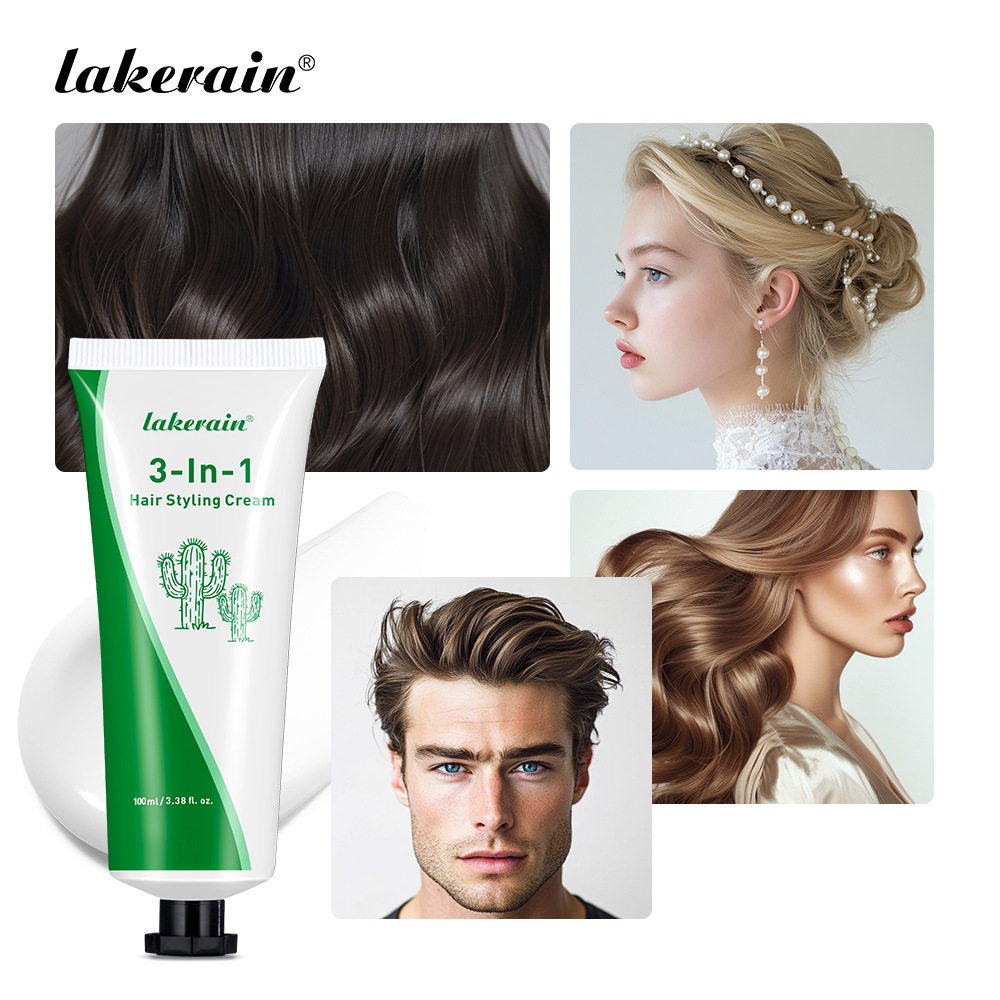 lakerain Hair Styling Cream, Fluffy styling Gel, Hair Gel, Hair Setting cream full figure