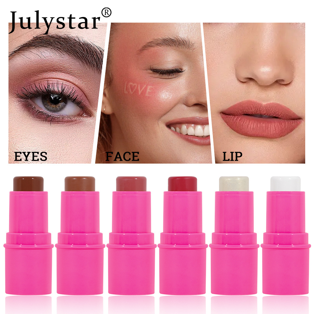 Cross-border Contouring high-gloss Stick, multi-functional makeup Facial blush base cream, pearlescent Brightening, under-eye eye contour stick details Picture