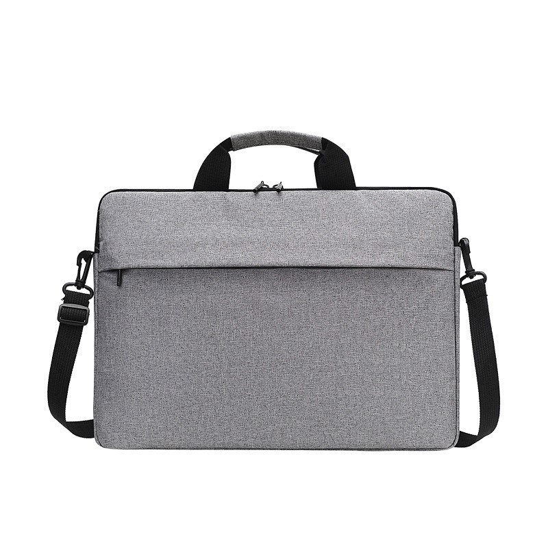 Fashionable men's and women's ultra-thin single-shoulder bags with velvet inner lining, 13-inch, 14-inch and 15-inch computer bags Item Picture