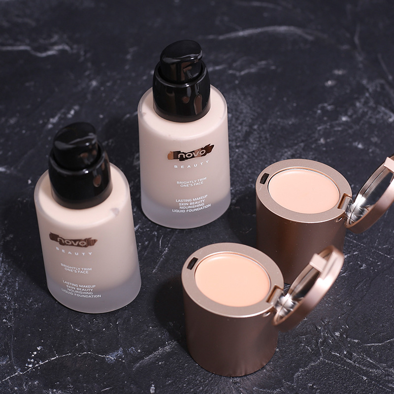 NOVO Cream Nourishing Concealer Foundation Liquid Concealer Set Concealer, Moisturizing, Waterproof and Non-smudge Foundation Specification drawing