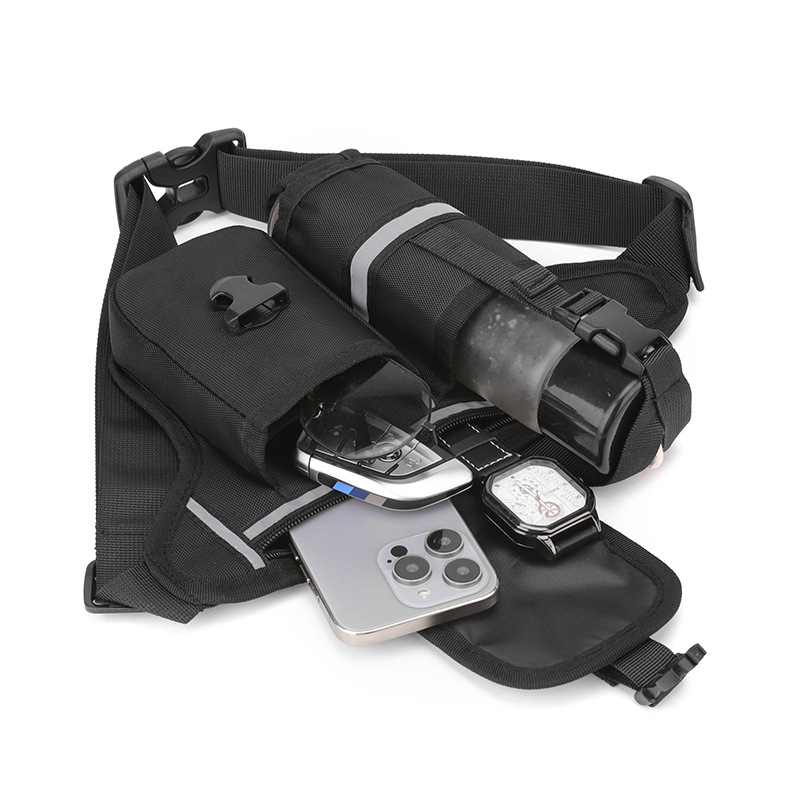 Men's high-end crossbody bag, men's high-end chest bag, men's high-end cycling bag, water cup, waist bag Item Picture