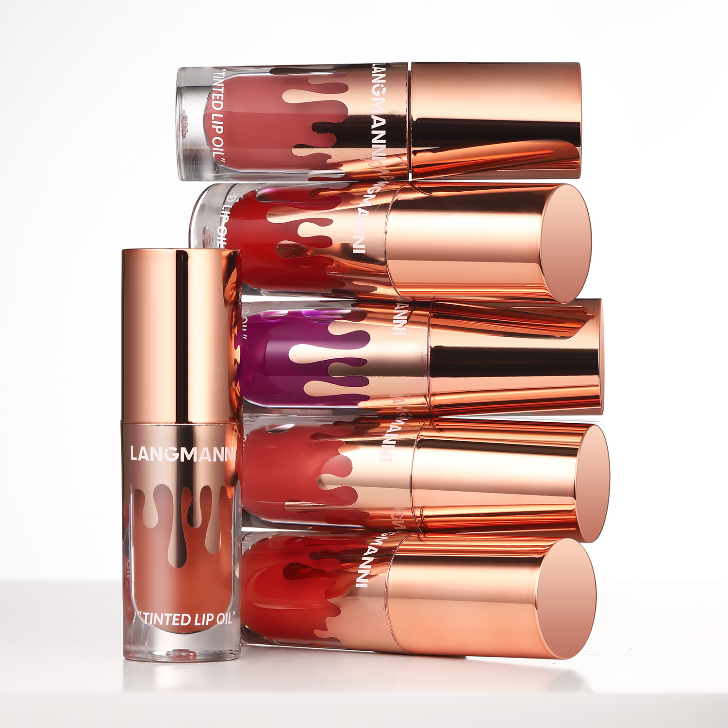 LANGMANNI colored lip oil, lip gloss, lip oil, single bottle Item Picture