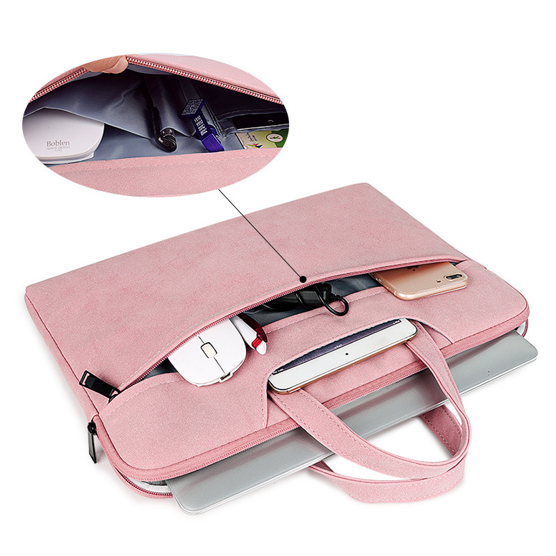 Wholesale portable laptop bags of 13.3-inch, 15.4-inch and 15.6-inch fashionable laptops can be printed with logos details Picture