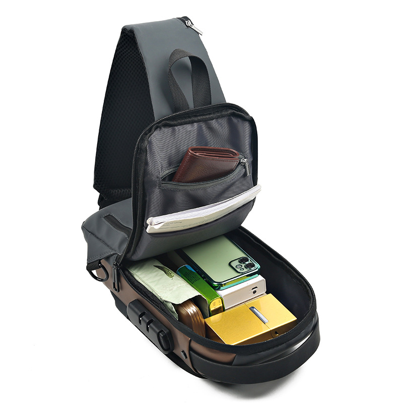 Cross-border chest bag for men, business single-shoulder crossbody men's backpack, anti-theft crossbody bag, large-capacity sports motorcycle bag Application Scenario