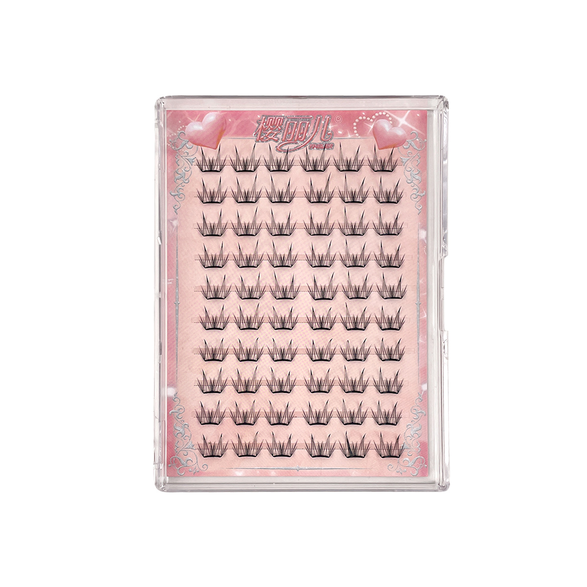 Sakura's glue-free deer eyelash false eyelash thin sheet is light, comfortable and natural, simulating the beginner's segmented eyelash style Item Picture