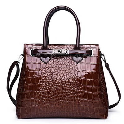 New European and American women's bags, trendy export handbags, crocodile print single-shoulder bags, cross-border crossbody bags, one piece, global shipping thumbnail