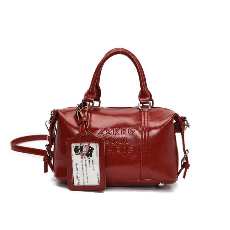 Korean version hand-held bowling bag for women 2025 new retro niche commuting pillow bag versatile single-shoulder crossbody bag Item Picture