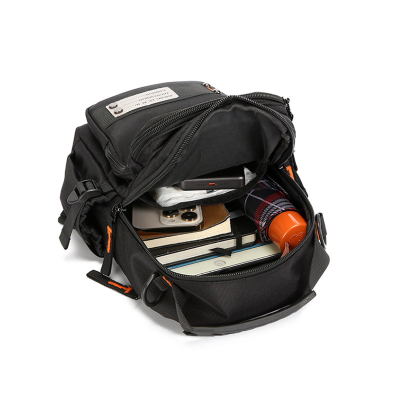 New fashionable men's chest bag, multi-functional dual-purpose backpack, simple small backpack, outdoor single-shoulder travel crossbody bag Application Scenario