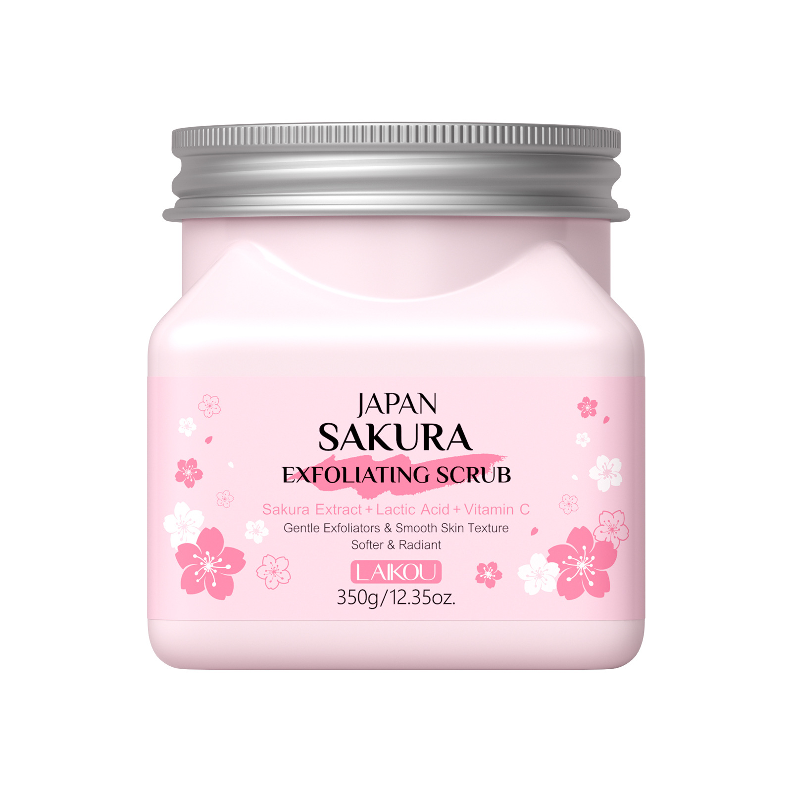LAIKOU Cherry Blossom Scrub 350g, a new cross-border product, is available for cleansing and moisturizing the face, body and whole body. It is in stock from the manufacturer Item Picture