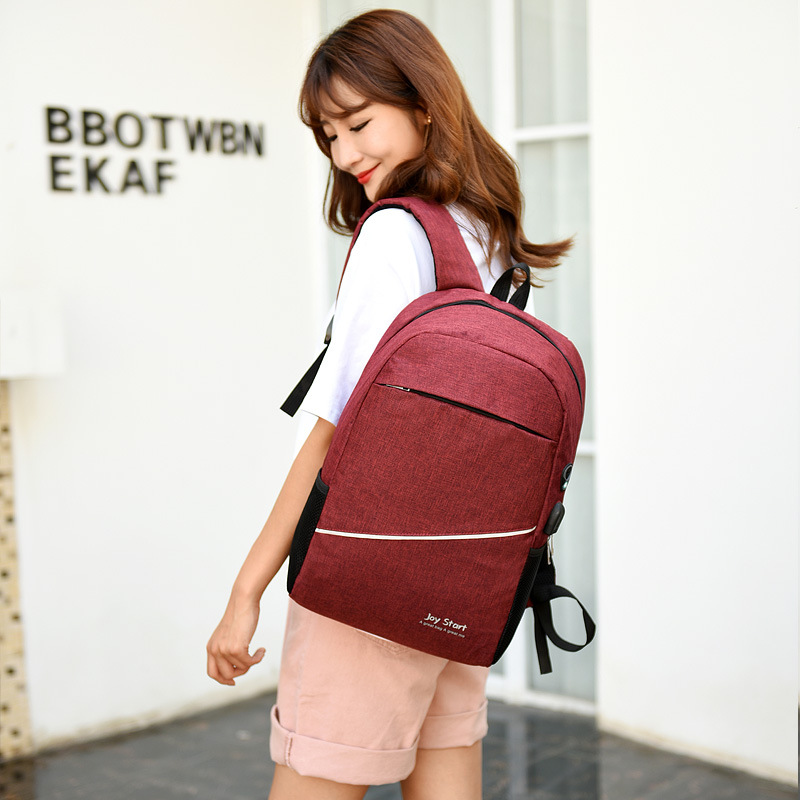 New style backpacks, simple gift printing, commuting backpacks, versatile, lightweight travel bags, high school schoolbags wholesale details Picture