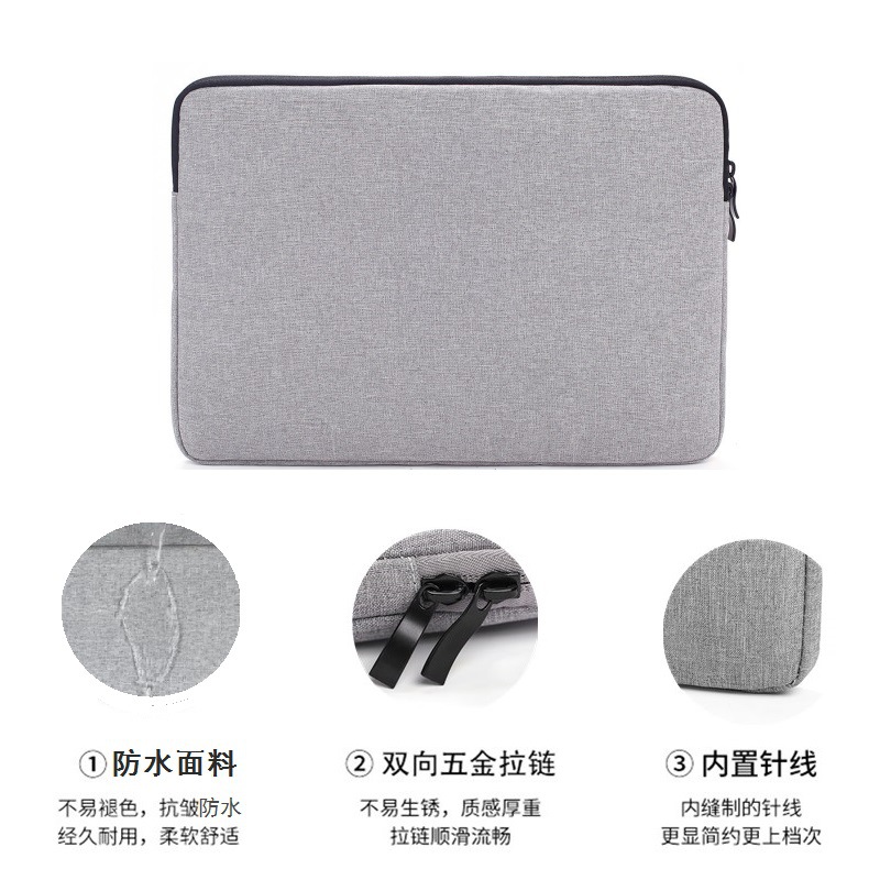 Factory in-stock computer case with fleece for 11-inch MAC, 13-inch and 15.6-inch notebook and tablet inner bags details Picture