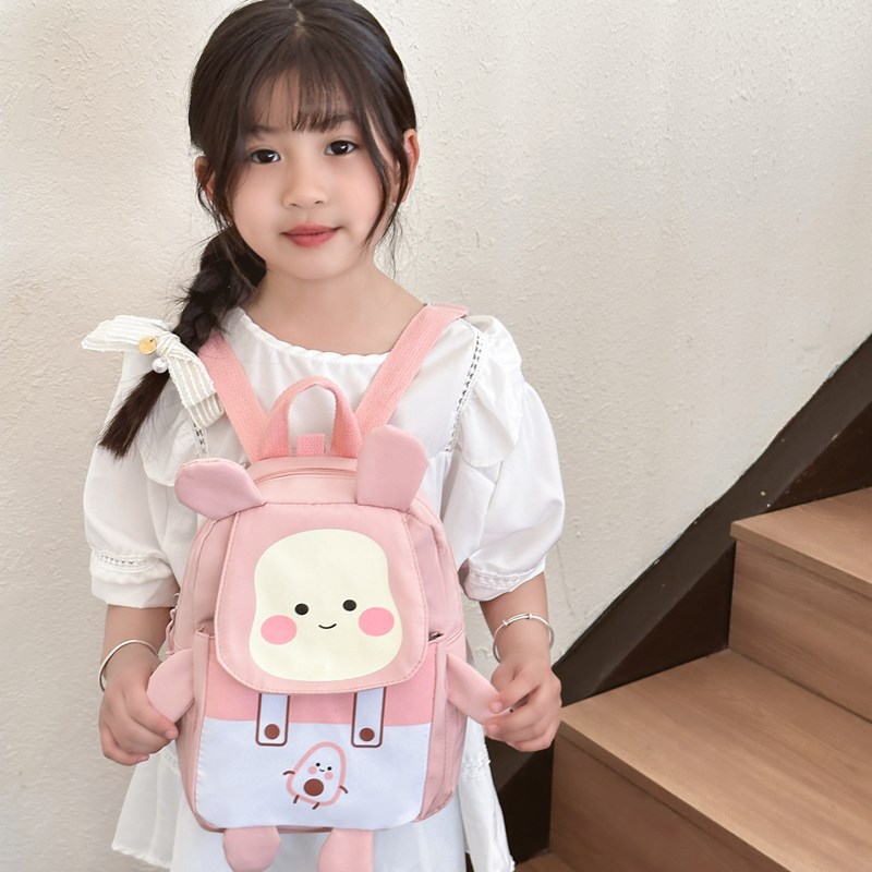Kindergarten anti-wandering student schoolbags, Japanese-style cartoon cute boys' and girls' backpacks, stylish printed children's bags details Picture