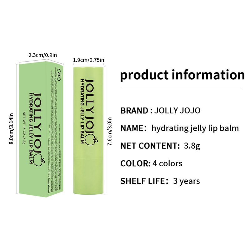 JOLLY JOJO Cross-border Four-Color Jelly Lipstick Moisturizing and Nourishing Lip Care Colored Lip Balm Lipstick Makeup wholesale Application Scenario