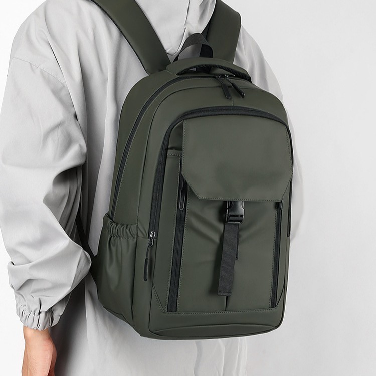 New cross-border college student schoolbag, men's backpack, large-capacity outdoor business trip and leisure backpack Specification drawing