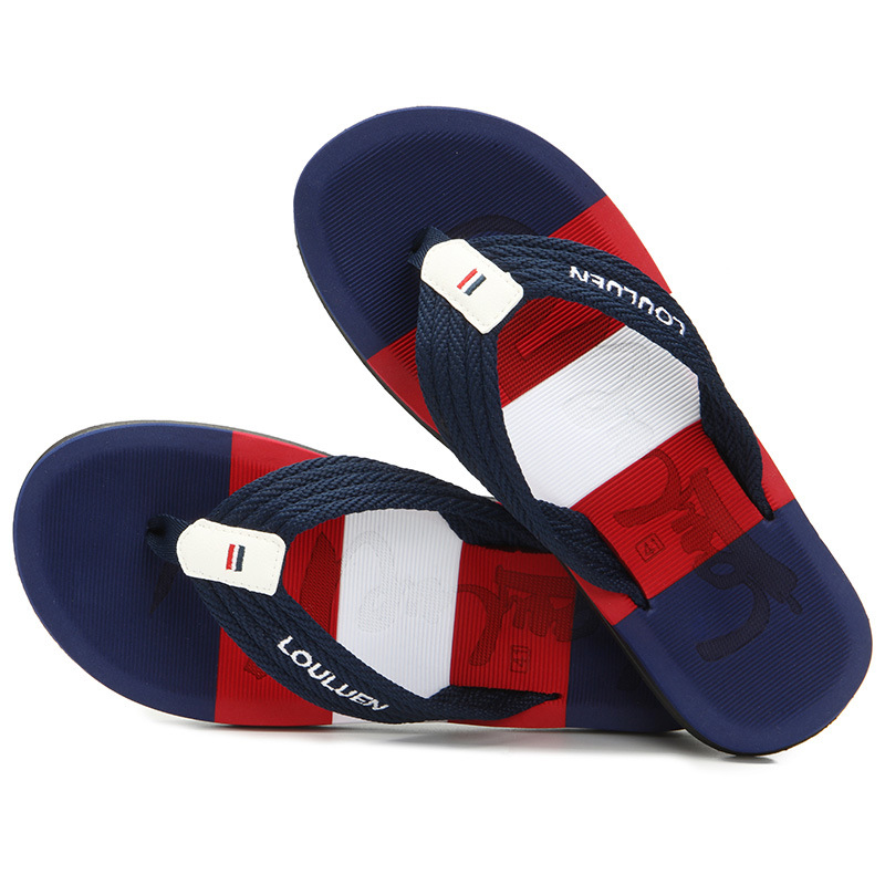 Custom-made summer beach Korean style slippers men outerwear flip-flops men slippers cross-border large size Item Picture