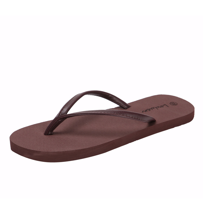 New flip-flops for couples, flat and anti-slip Korean-style casual beach slippers for women to wear outside in summer Application Scenario