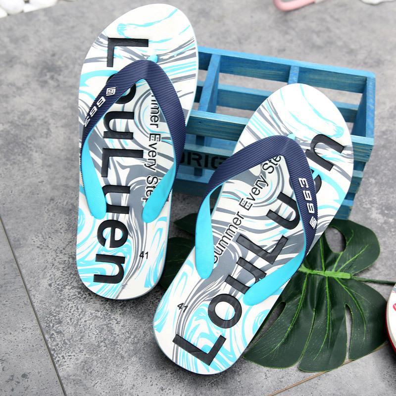 Wholesale of new anti-slip flip-flops for men, casual flip-flops, rubber slippers for feet, and summer beach sandals for men Specification drawing