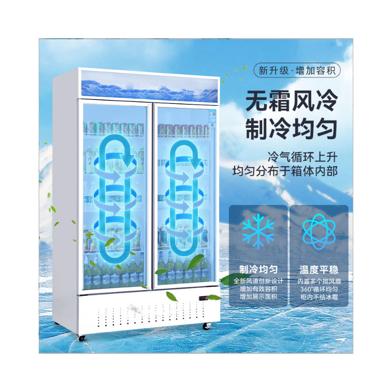 Ready-made freezers, refrigerated display cabinets, frost-free air-cooled fresh-keeping cabinets, commercial refrigerators, custom cold cabinets, source factory Specification image