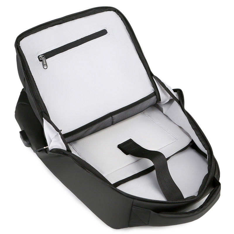 Gaming computer backpack for men, 17-inch leather film laptop bag, large-capacity travel backpack, college student schoolbag Specification drawing