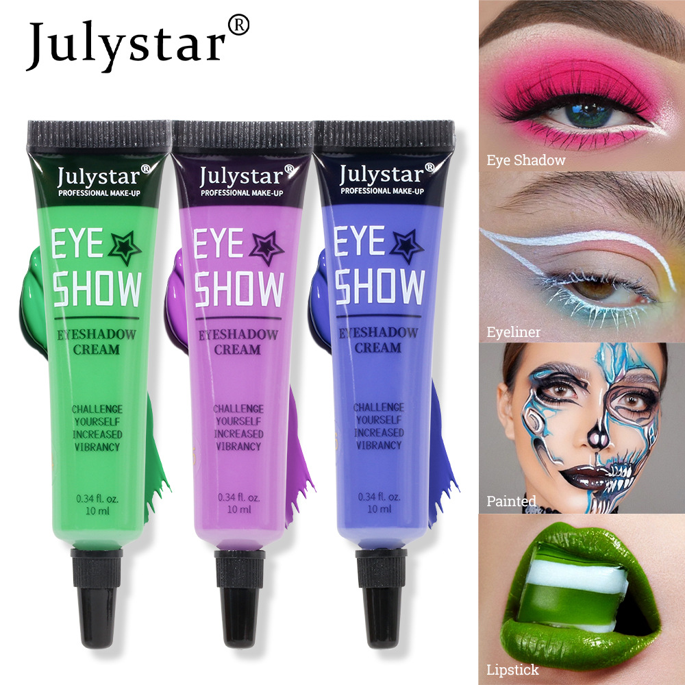 Julystar Colored Liquid Eye Makeup Eyeshadow, European and American matte Eyeshadow Cream Specification drawing