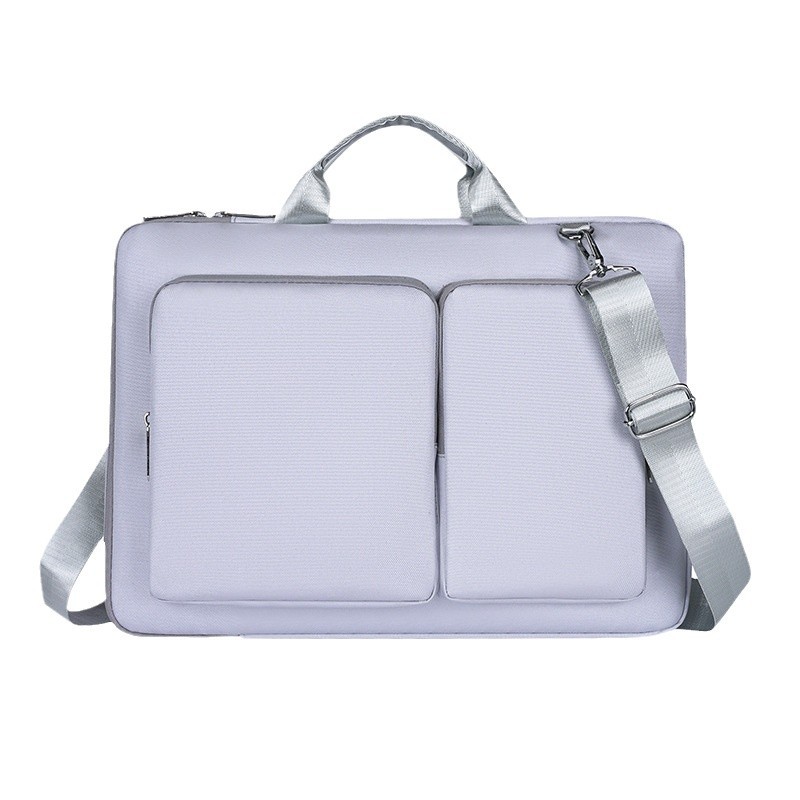 Multi-compartment portable laptop bag, multi-functional hand-held, fashionable and simple gaming laptop shoulder bag Item Picture